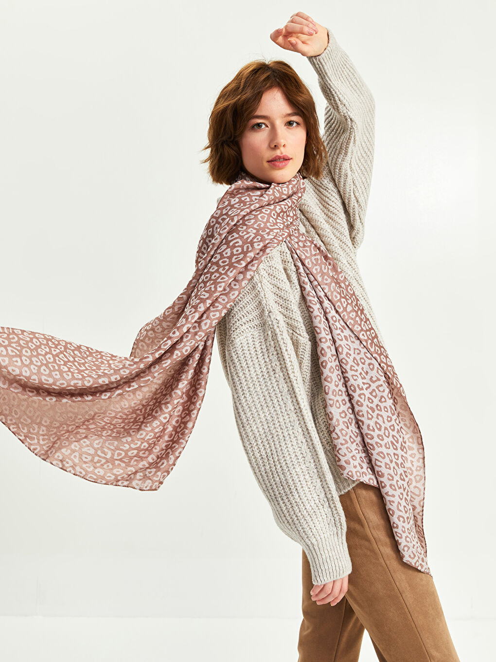 Écharpe À Motifs pour Femmes-1