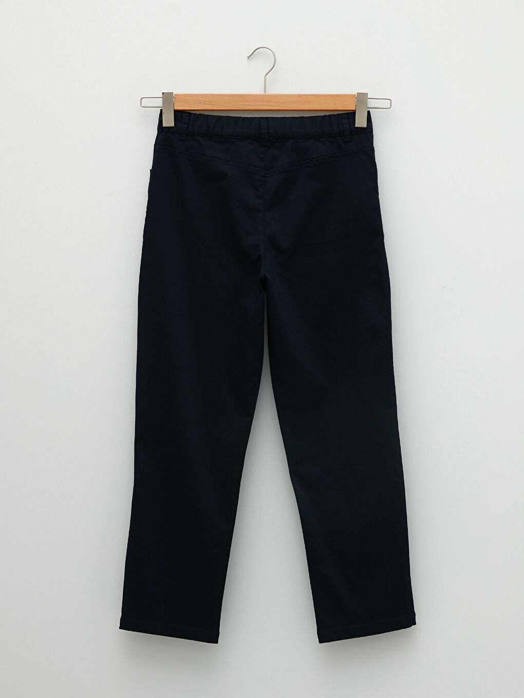 Slim Fit Straight Pocket Detailed Gabardine Fabric Women's Trousers-7