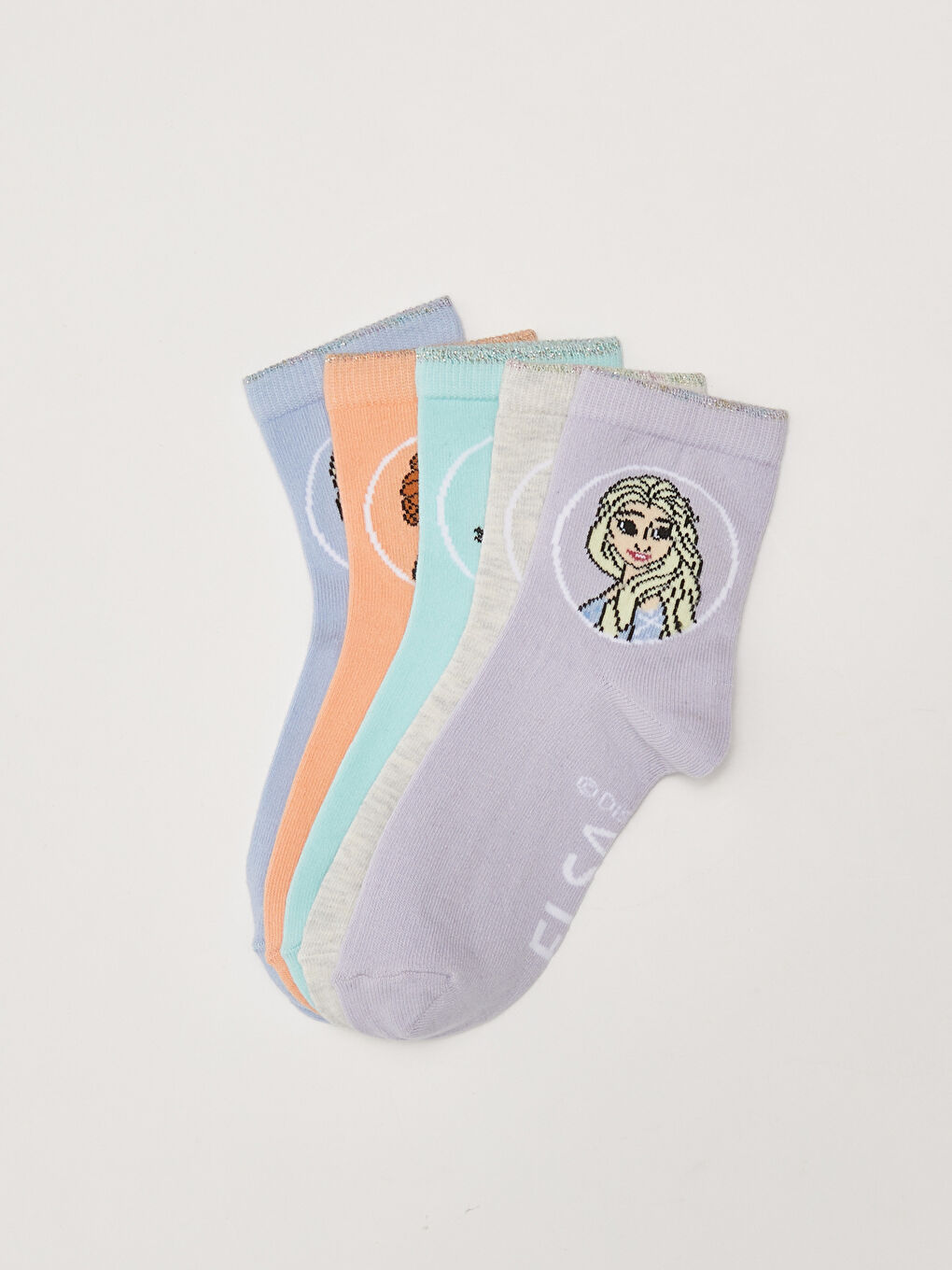 Frozen Gemusterte Mädchensocken 5er-Pack