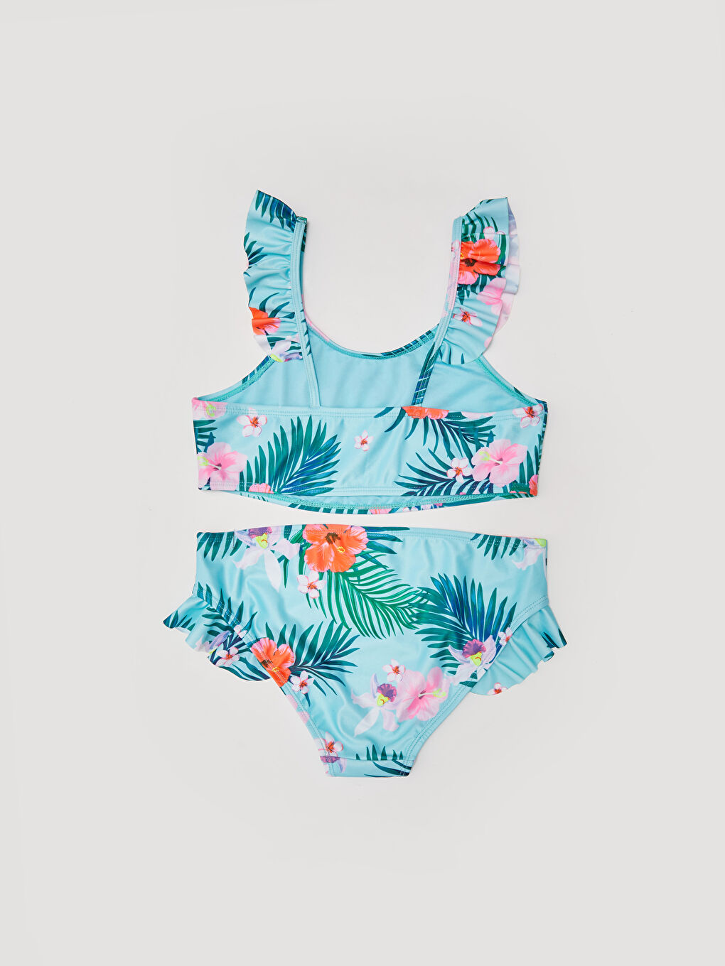 Girl's Bikini With Printed Stretch Fabric-1