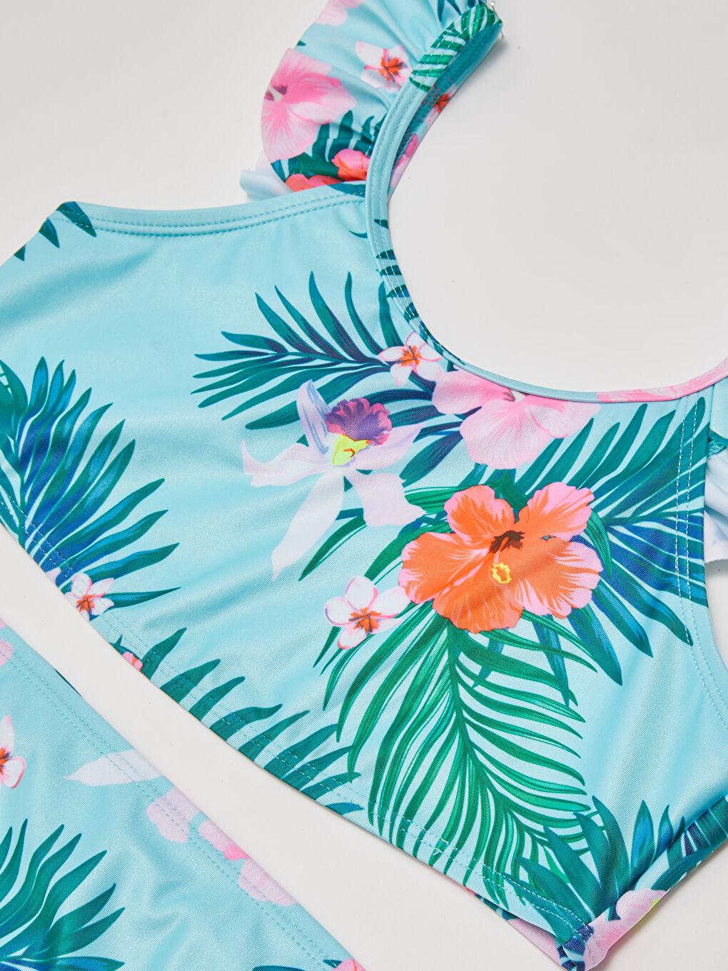 Girl's Bikini With Printed Stretch Fabric-2