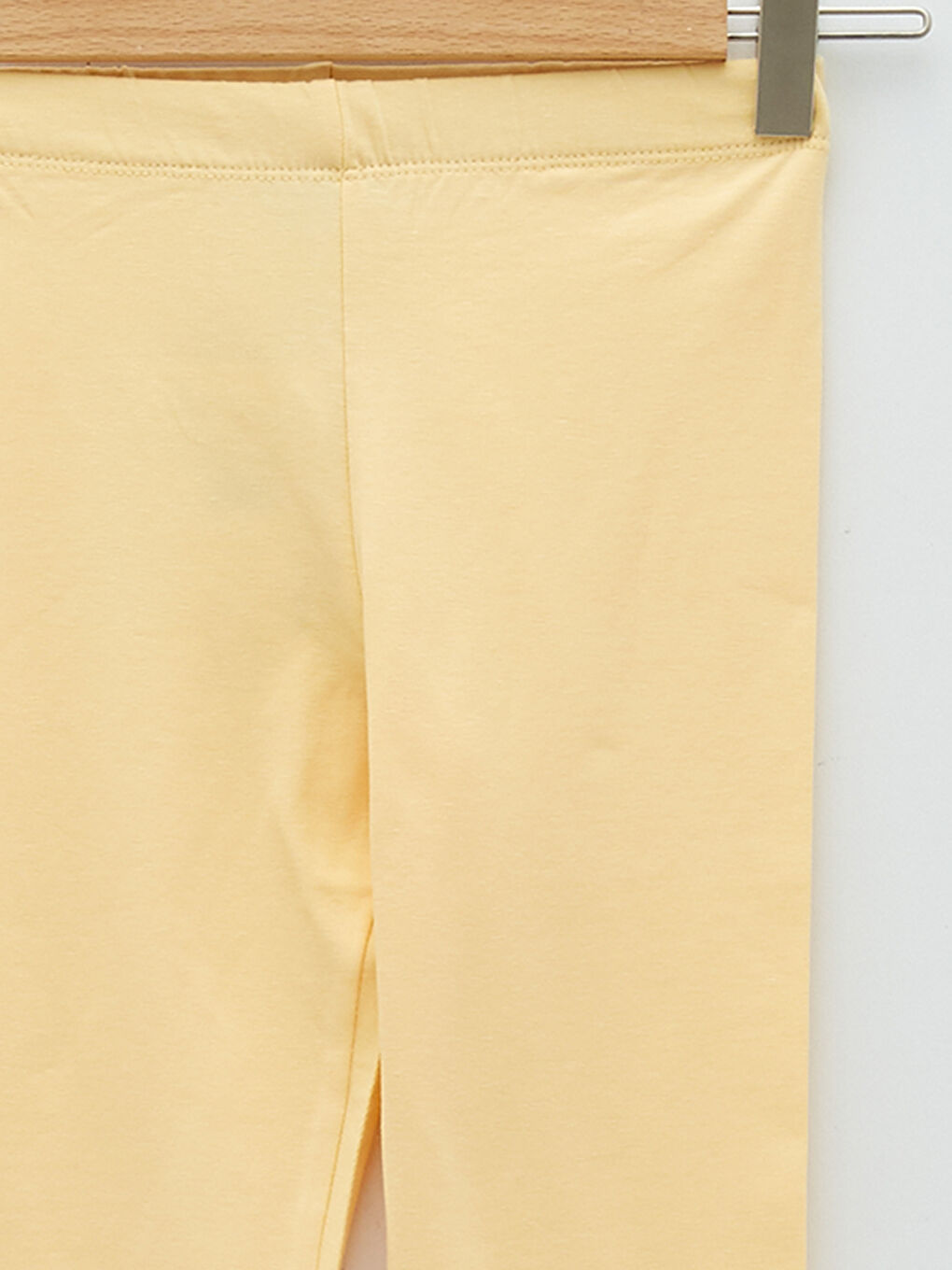 Turuncu Beli Lastikli Baskılı Pamuklu Kız Çocuk Uzun Tayt-2