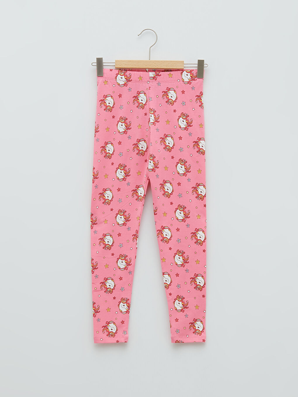 Elastic Waist Printed Cotton Girl Long Tights