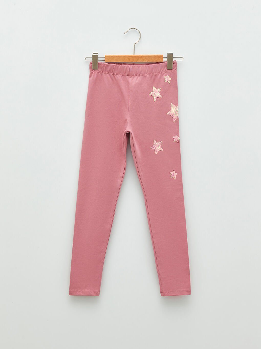 Elastic Waist Printed Cotton Girls Tights