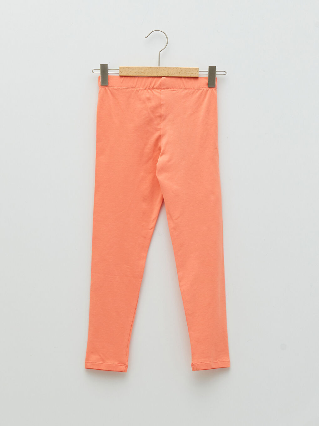 Elastic Waist Printed Cotton Girl Long Tights-1