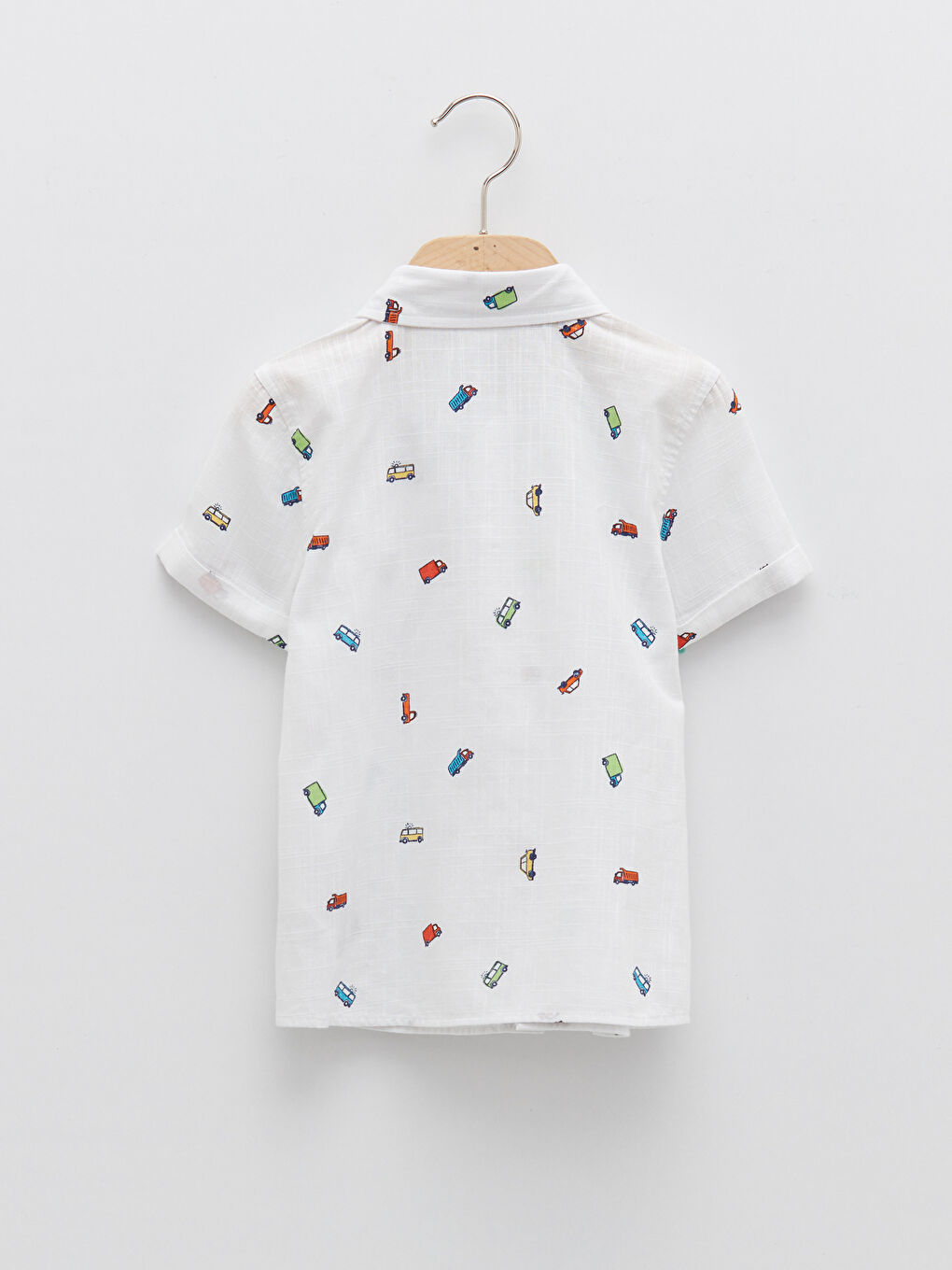 Қысқа жеңді принтті мақтадан жасалған ұл балаға арналған жейде және галстук-бабочка 2 данадан тұратын-1