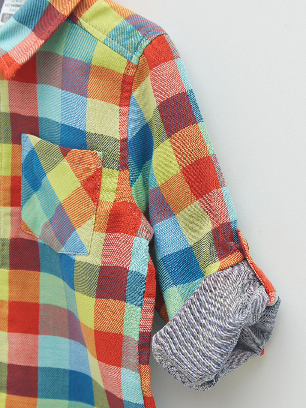 Long Sleeve Plaid Patterned Baby Boy Shirt -S25843Z1-LNA