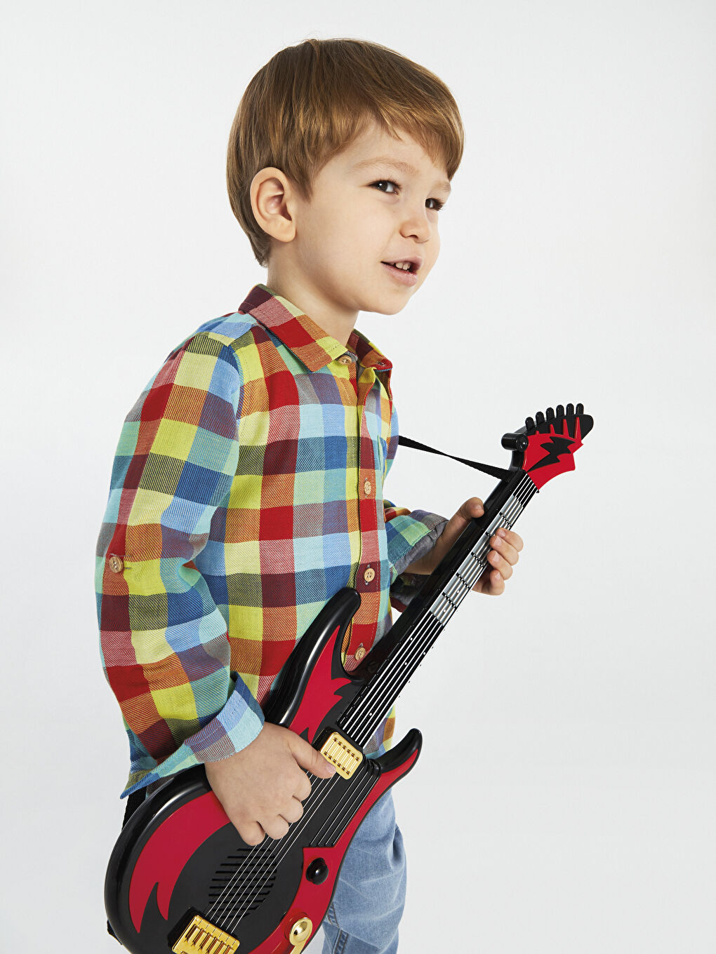 Long Sleeve Plaid Patterned Baby Boy Shirt -S25843Z1-LNA