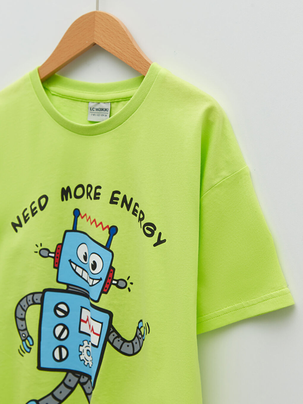 Crew Neck Printed Short Sleeve Boys' T-Shirt-2