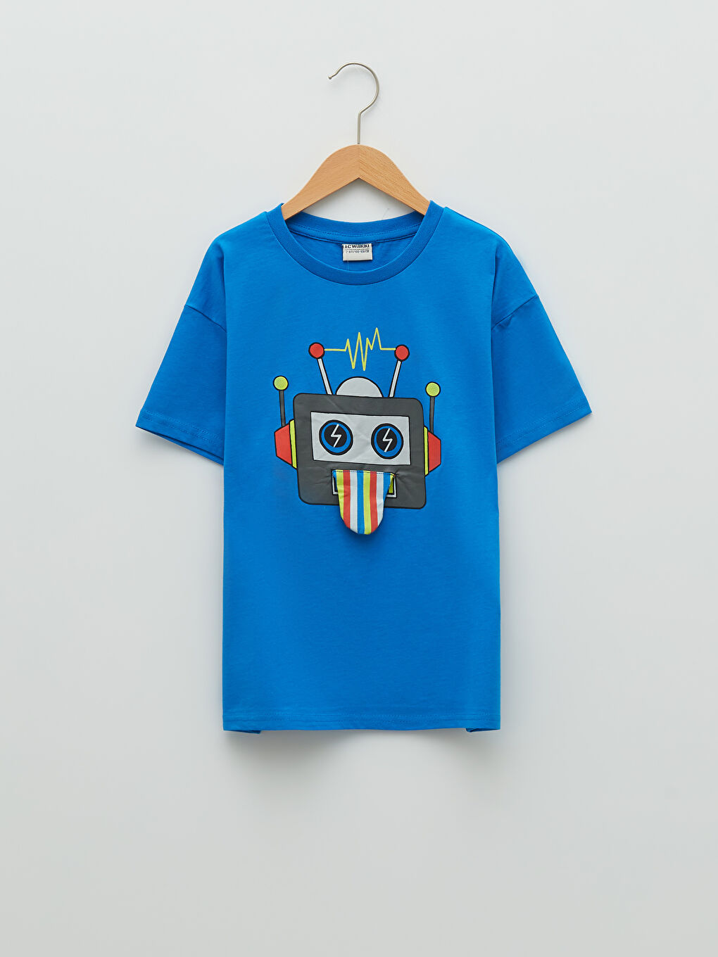 Crew Neck Printed Short Sleeve Cotton Boy T-shirt