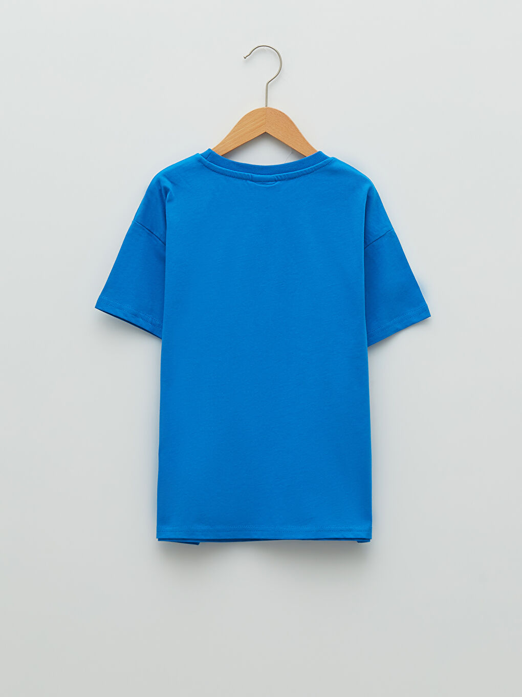 Crew Neck Printed Short Sleeve Cotton Boy T-shirt-1