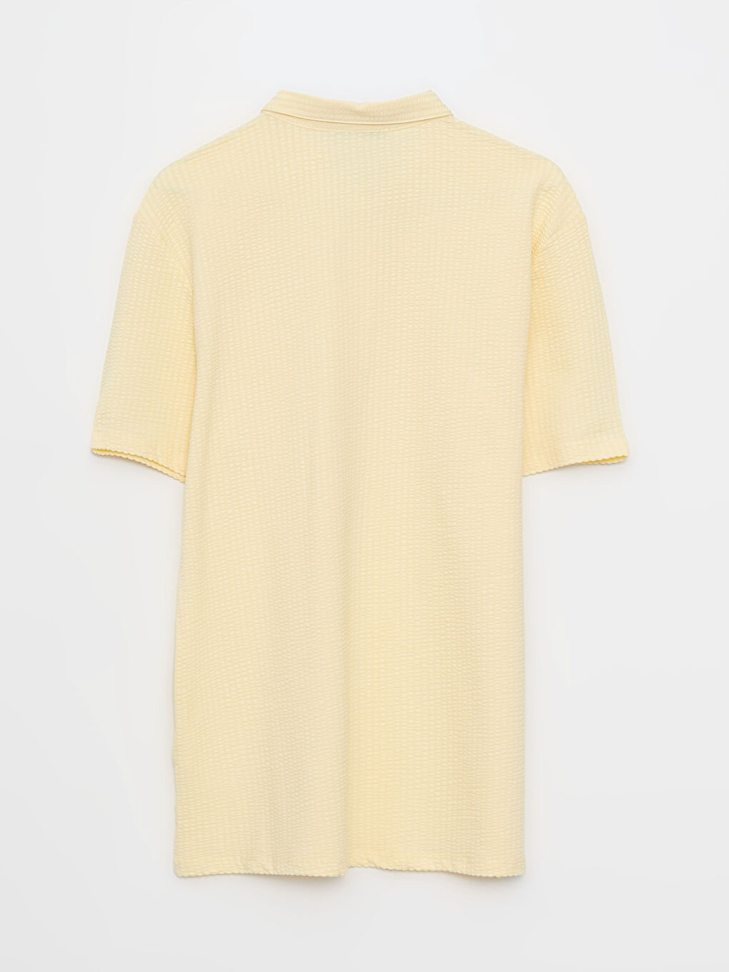 Sarı Polo Yaka Kısa Kollu Erkek Tişört-6