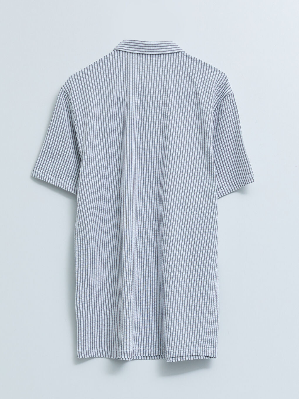 Siyah Polo Yaka Kısa Kollu Erkek Tişört-6