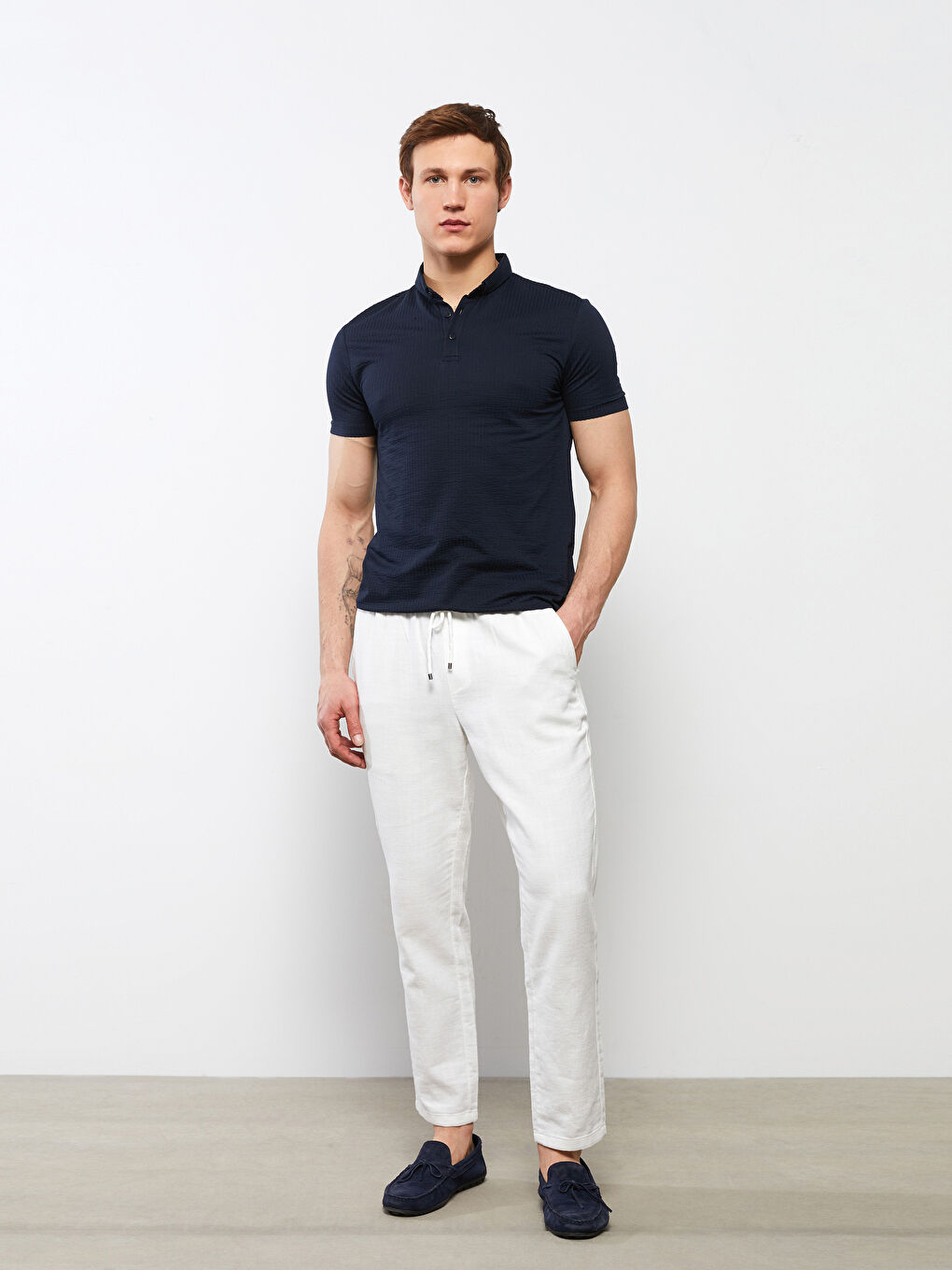 Polo Neck Short Sleeve Men's T-Shirt