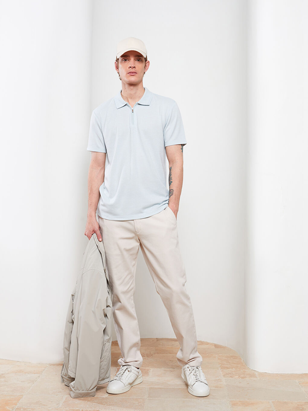 LCW Vision Polo Neck Short Sleeve Jersey Men's T-Shirt -S25878Z8-J1S