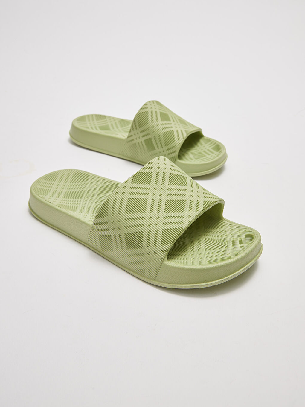 Patterned Single Band Women's Slippers-2