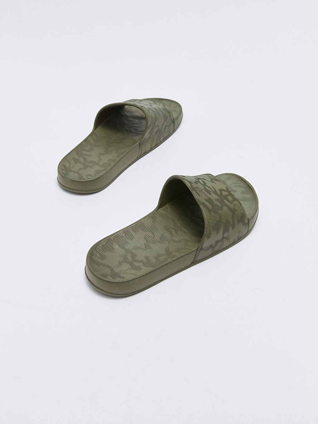 Patterned Single Band Men's Slippers -S25910Z8-RLK