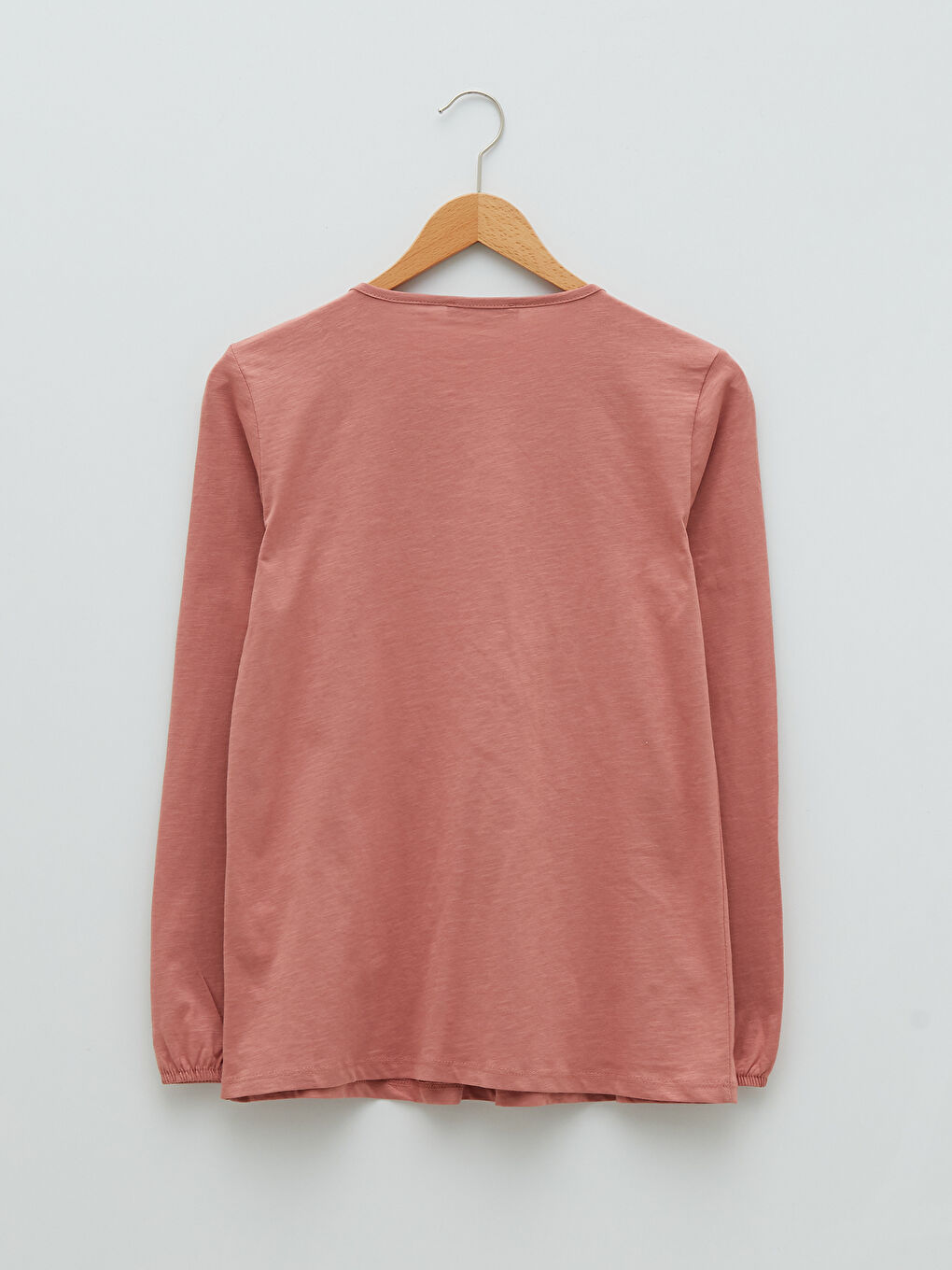 Tie Neck Embroidered Long Sleeve Women's Blouse-6