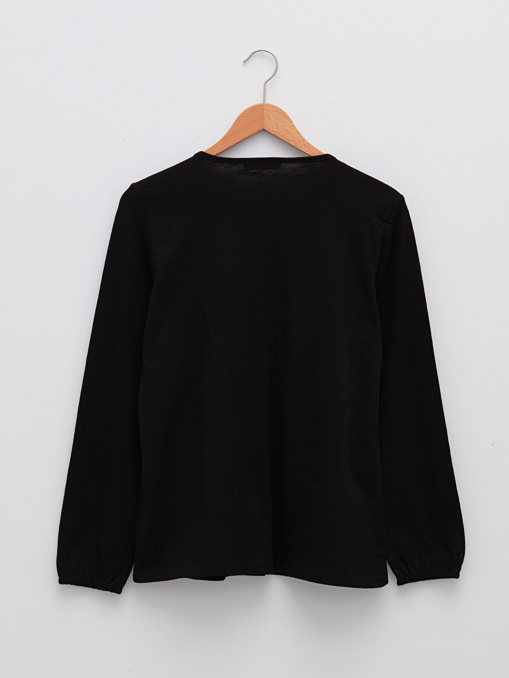 Tie Neck Embroidered Long Sleeve Women's Blouse-6