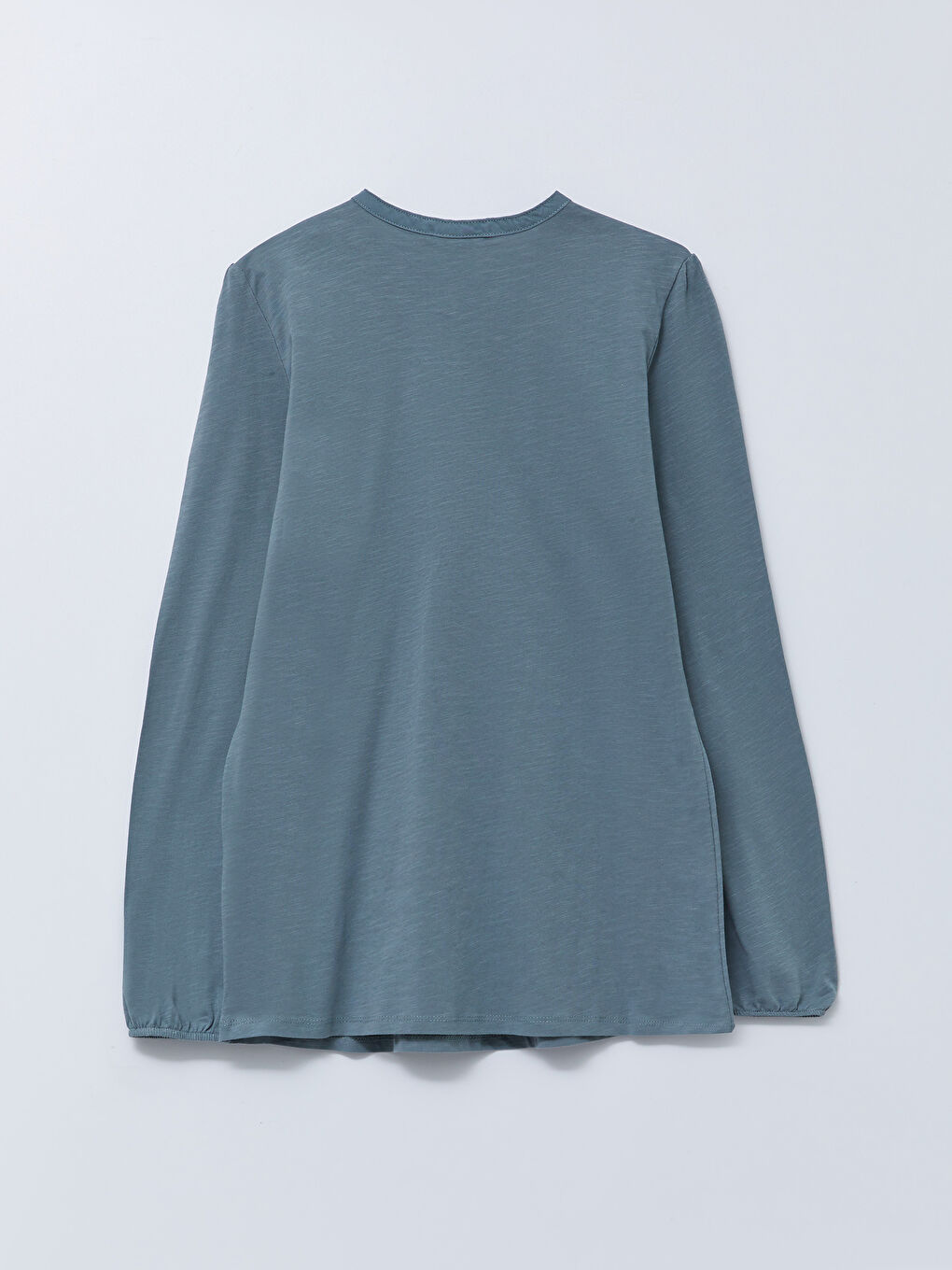 LCW Grace Rundhalsausschnitt Bestickte Langarm Baumwolle Bluse für Damen -S25935Z8-H1Y