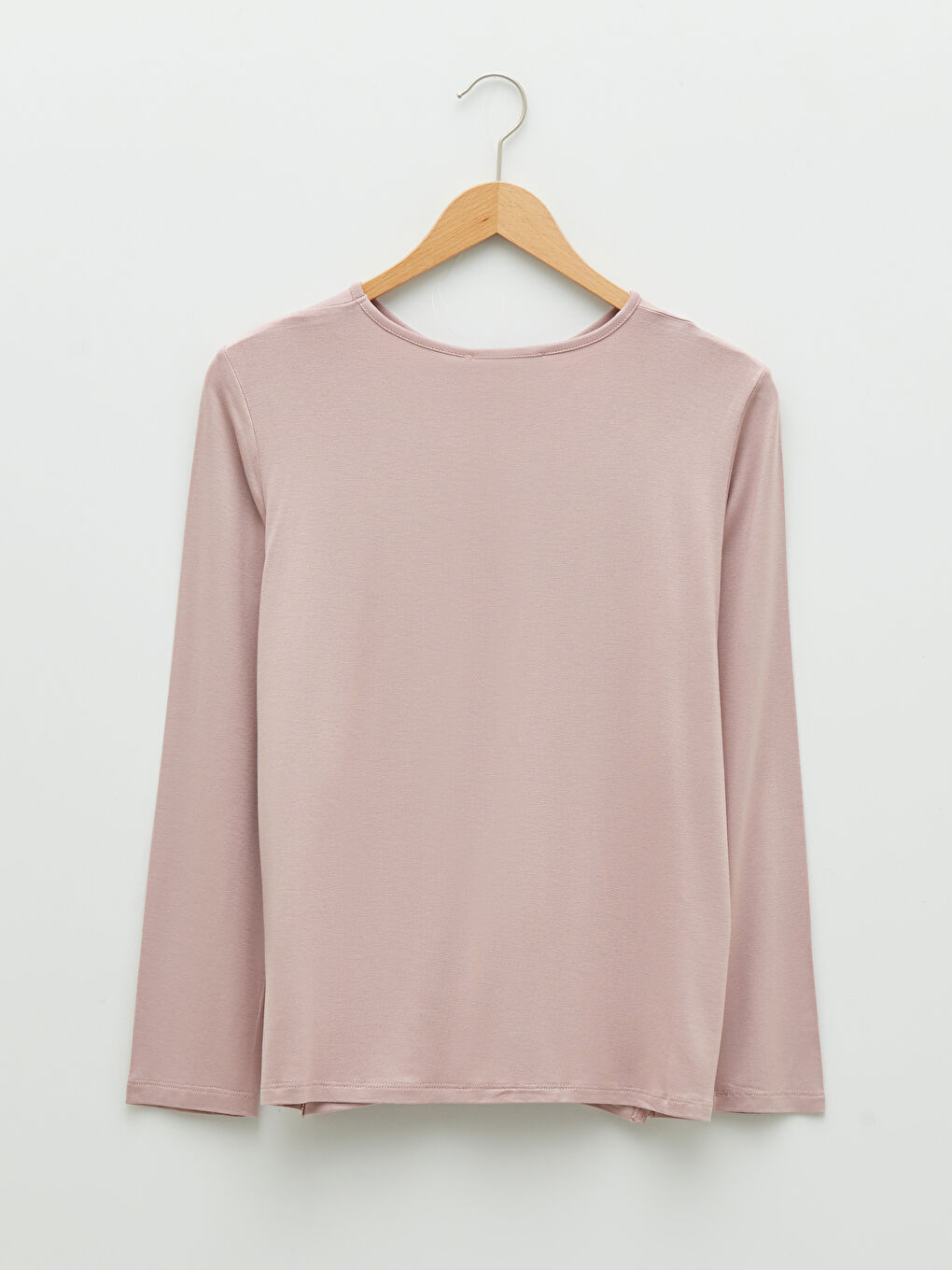 Crew Neck Embroidered Long Sleeve Viscose Women's Blouse-6