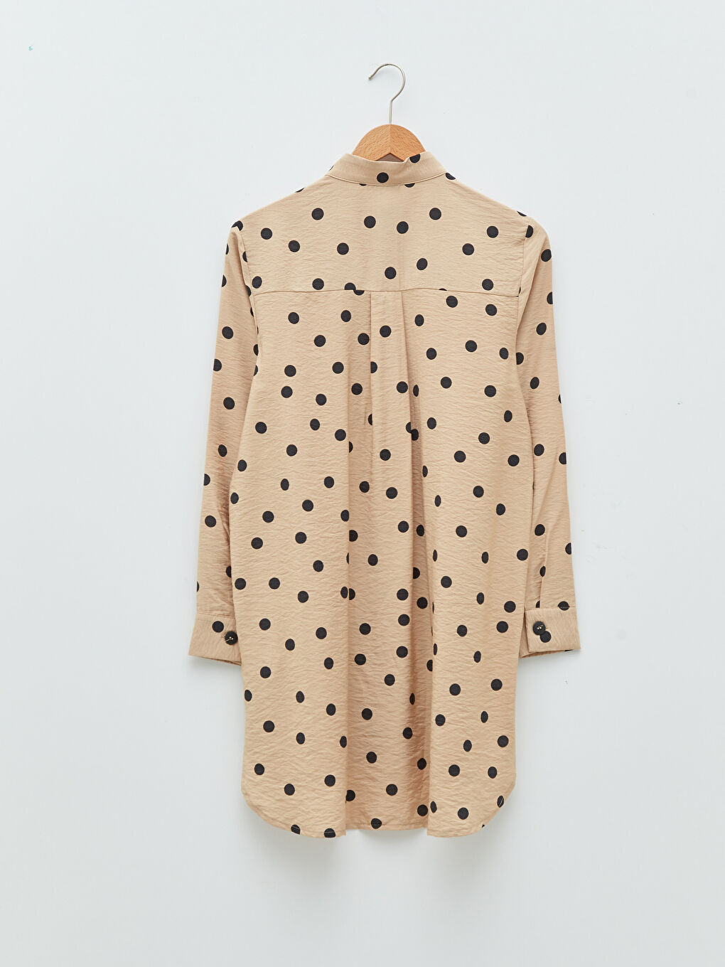 Туника с яка тип дядо, на точки, с дълъг ръкав за жени-6