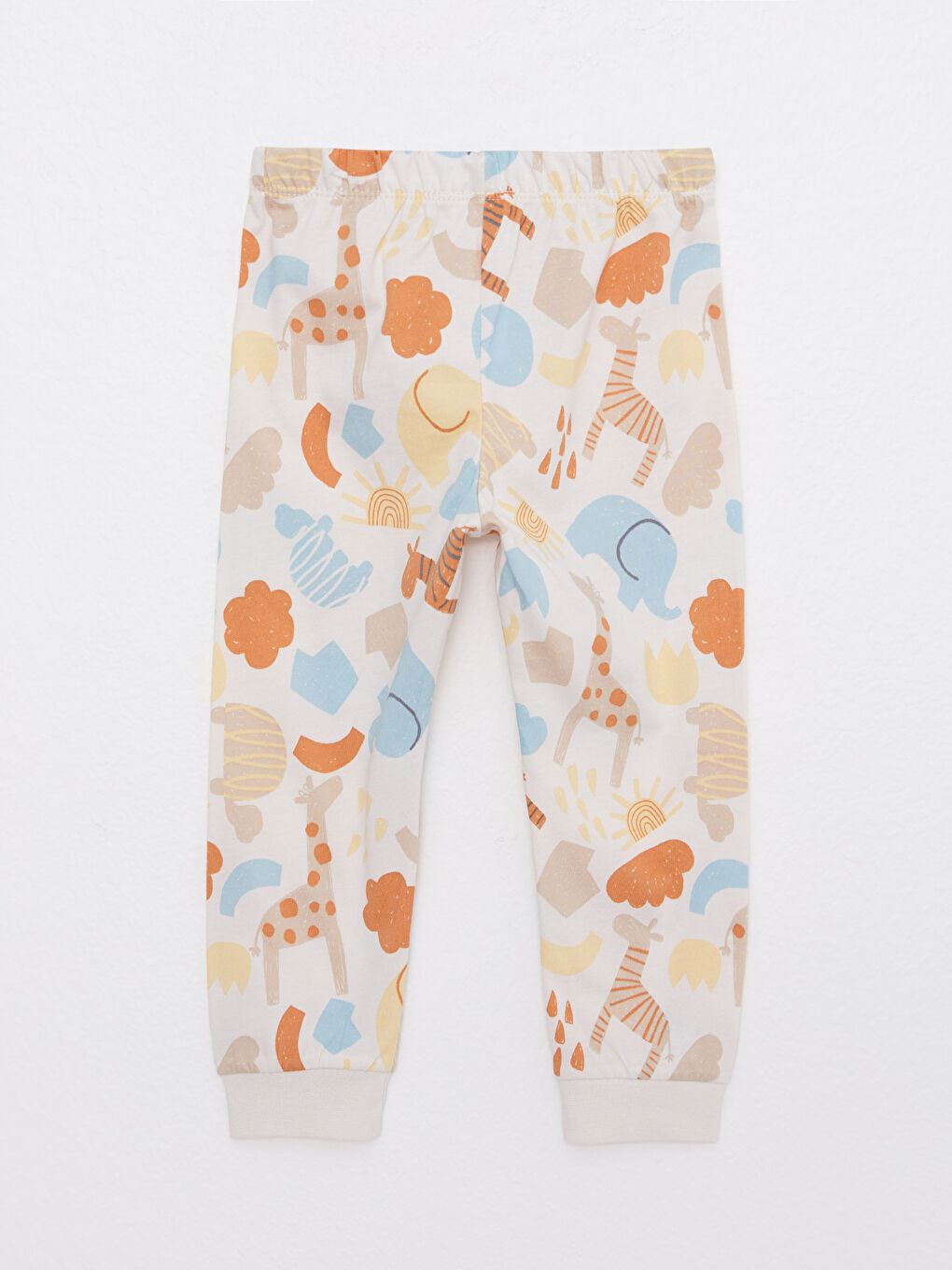 Crew Neck Long Sleeve Printed Cotton Baby Boy Pajamas Set-8