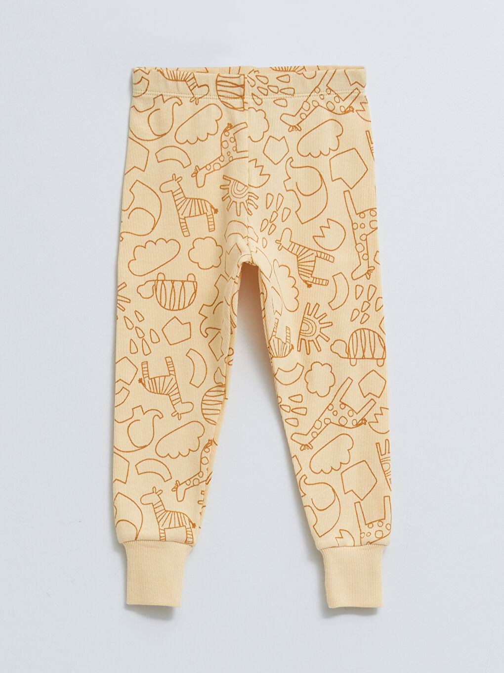 Crew Neck Long Sleeve Printed Cotton Baby Boy Pajama Set-2