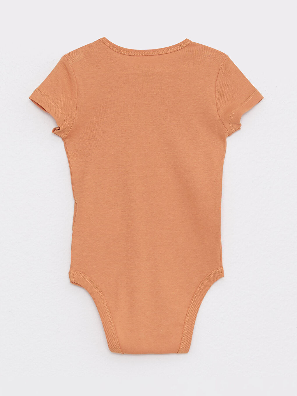 Crew Neck Short Sleeve Cotton Baby Boy Snap Body 3 Pieces-5