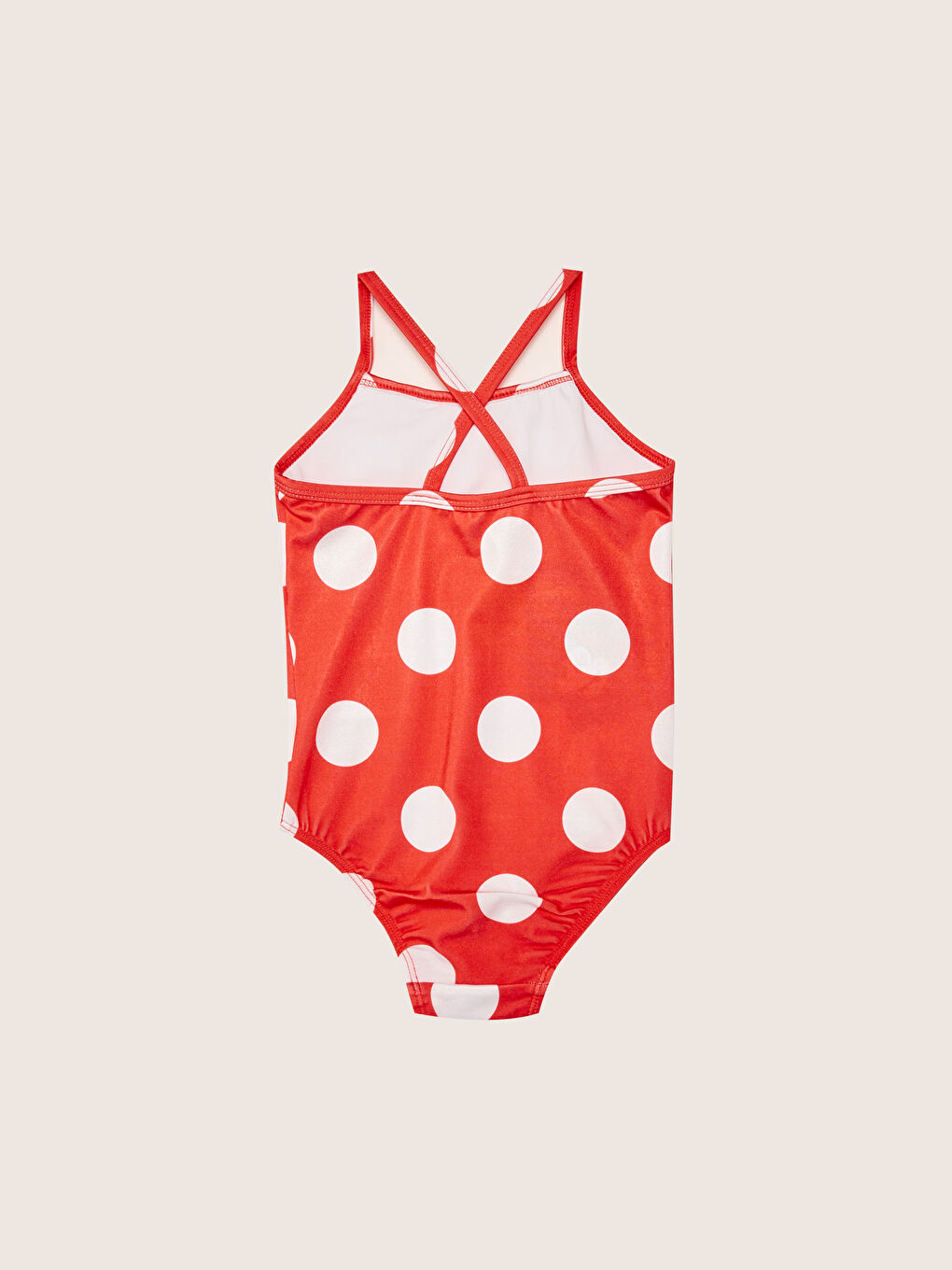 LCW baby Kirmizi Minnie Mouse Baskılı Kız Bebek Mayo - 1