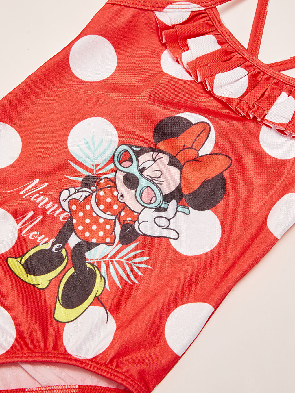 LCW baby Kirmizi Minnie Mouse Baskılı Kız Bebek Mayo - 2