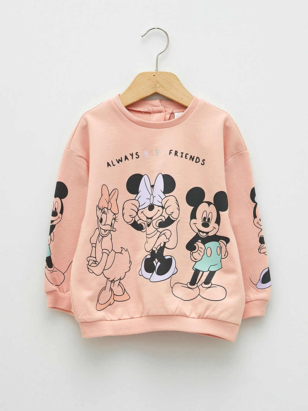 Hanorac Disney Imprimat cu Mânecă Lungă și Guler Rotund pentru Bebeluși Fete