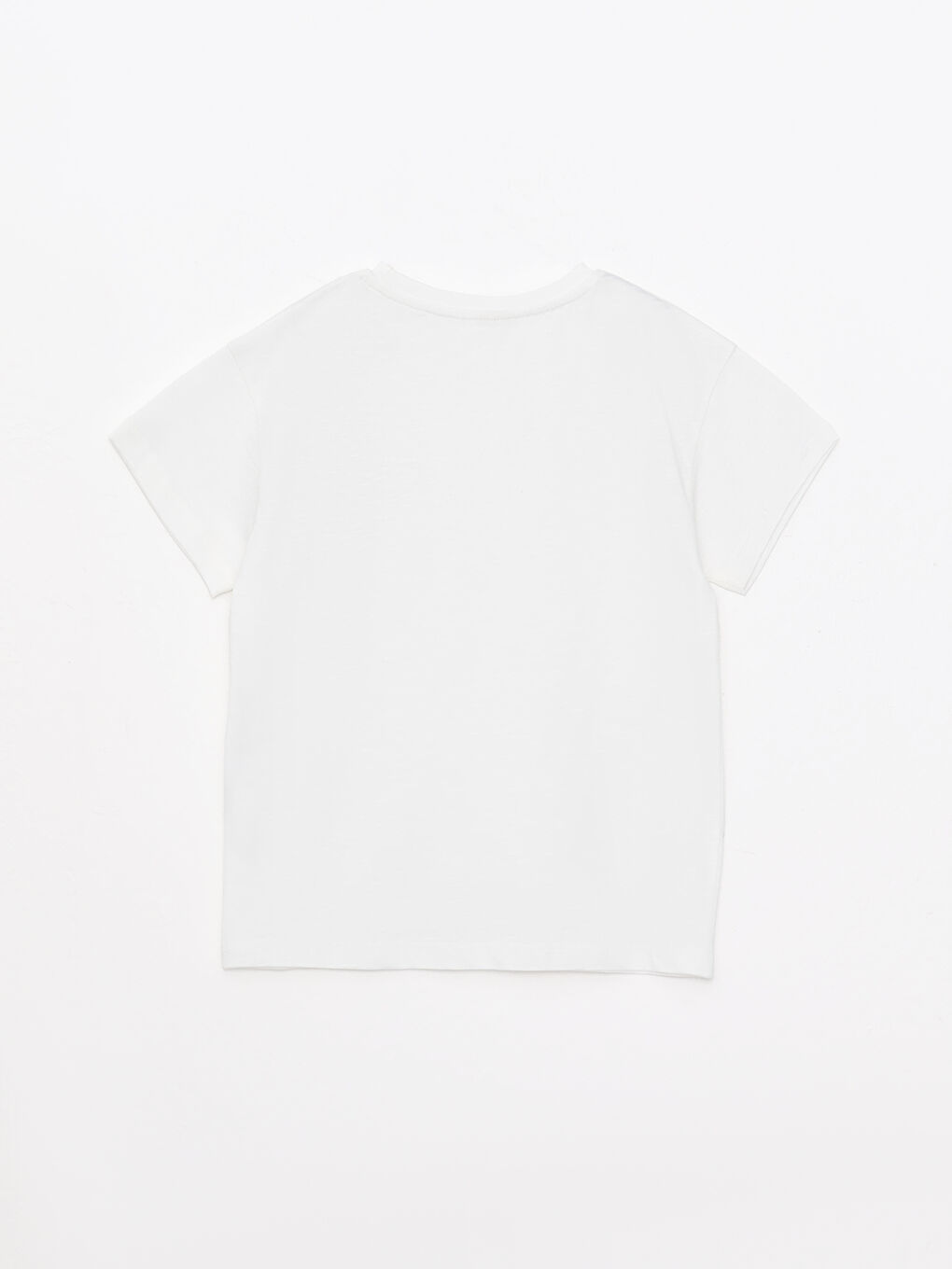 Crew Neck Printed Short Sleeve Cotton Boy T-shirt-1