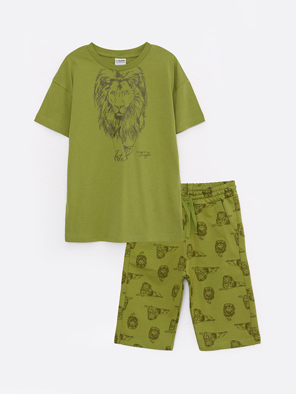 Crew Neck Printed Short Sleeve Boy's T-Shirt and Roller -S26059Z4-GPG