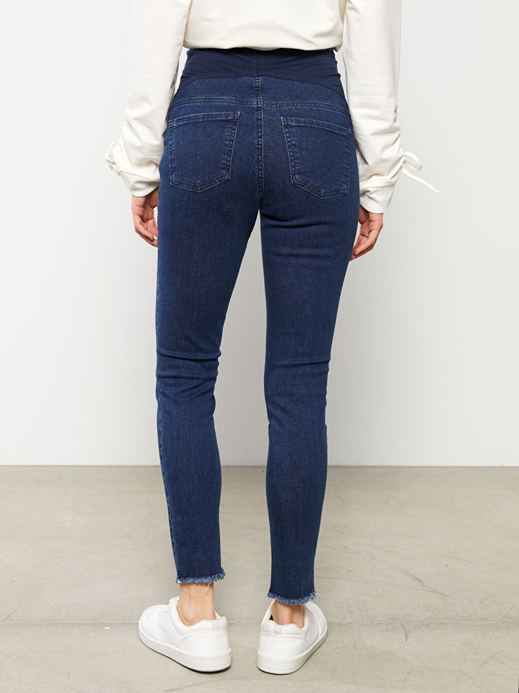 İndigo Karın Panelli Mercury Skinny Fit Cep Detaylı Hamile Rodeo Jean Pantolon-4