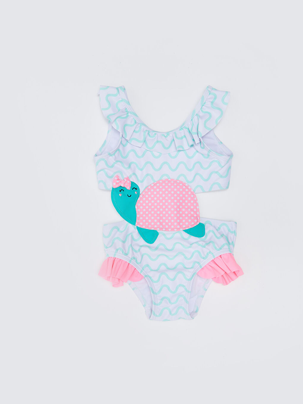 Printed Baby Girl Swimsuit With Flexible Fabric -S26137Z1-LU8