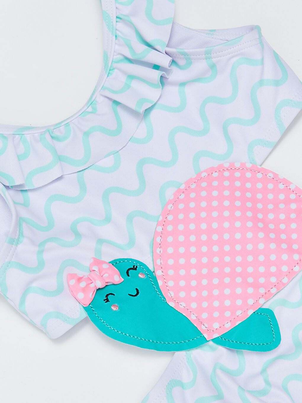 Printed Baby Girl Swimsuit With Flexible Fabric -S26137Z1-LU8