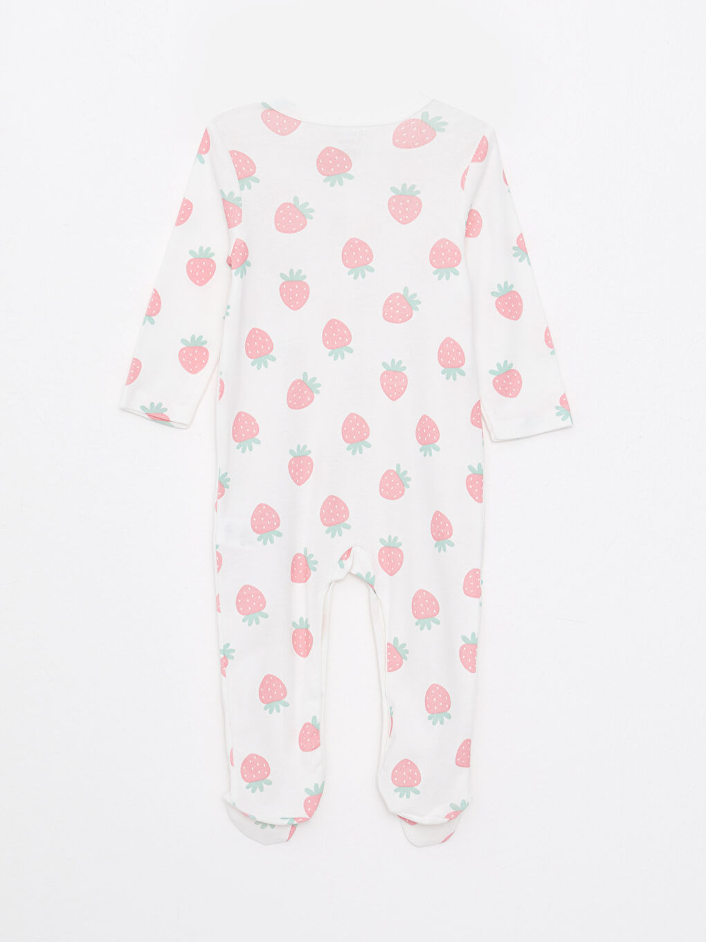 V Neck Long Sleeve Printed Cotton Baby Girl Rompers 2 Pack-3