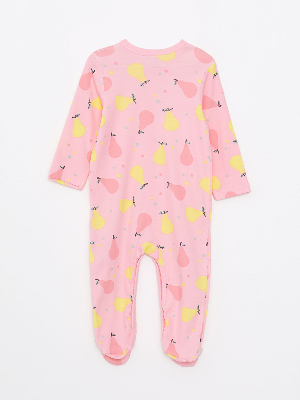 V Neck Long Sleeve Printed Cotton Baby Girl Rompers 2 Pack-4