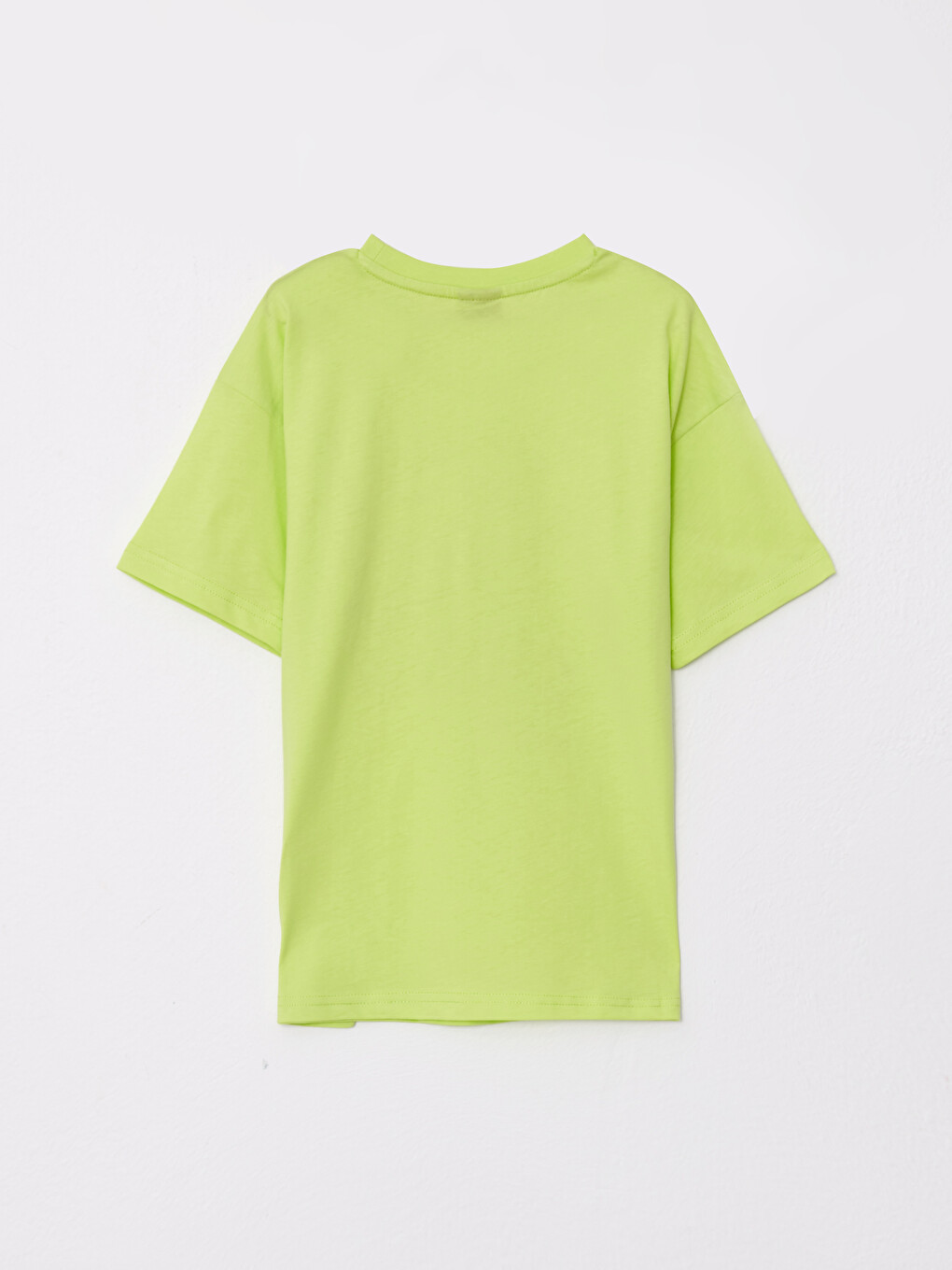 Crew Neck Printed Short Sleeve Cotton Boy T-shirt-1