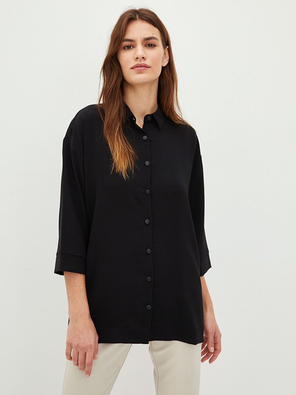 Front Button Closure Women's Shirt