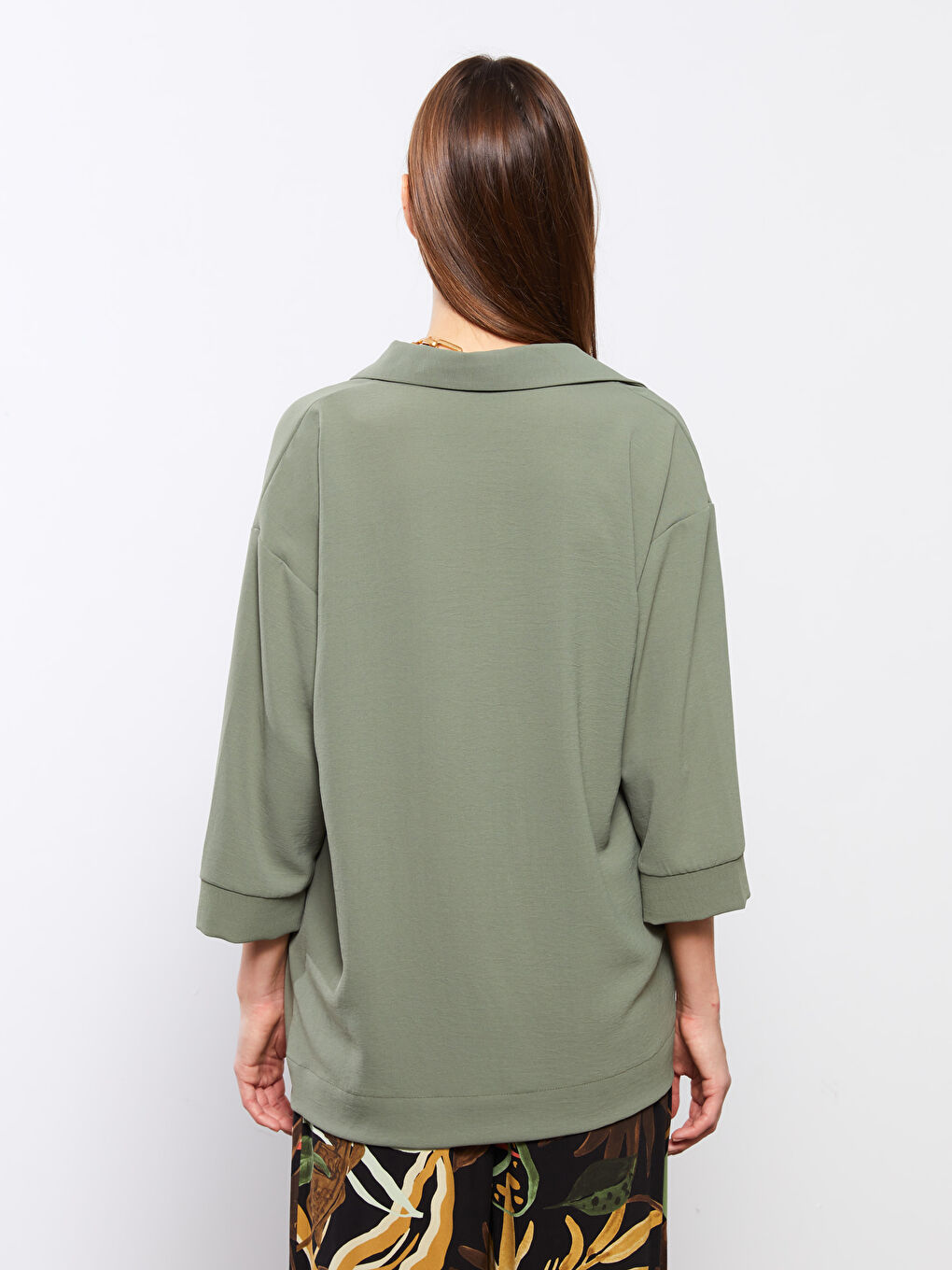 Front Button Closure Women's Shirt-4