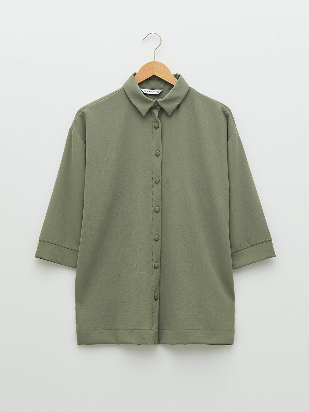 Front Button Closure Women's Shirt-5