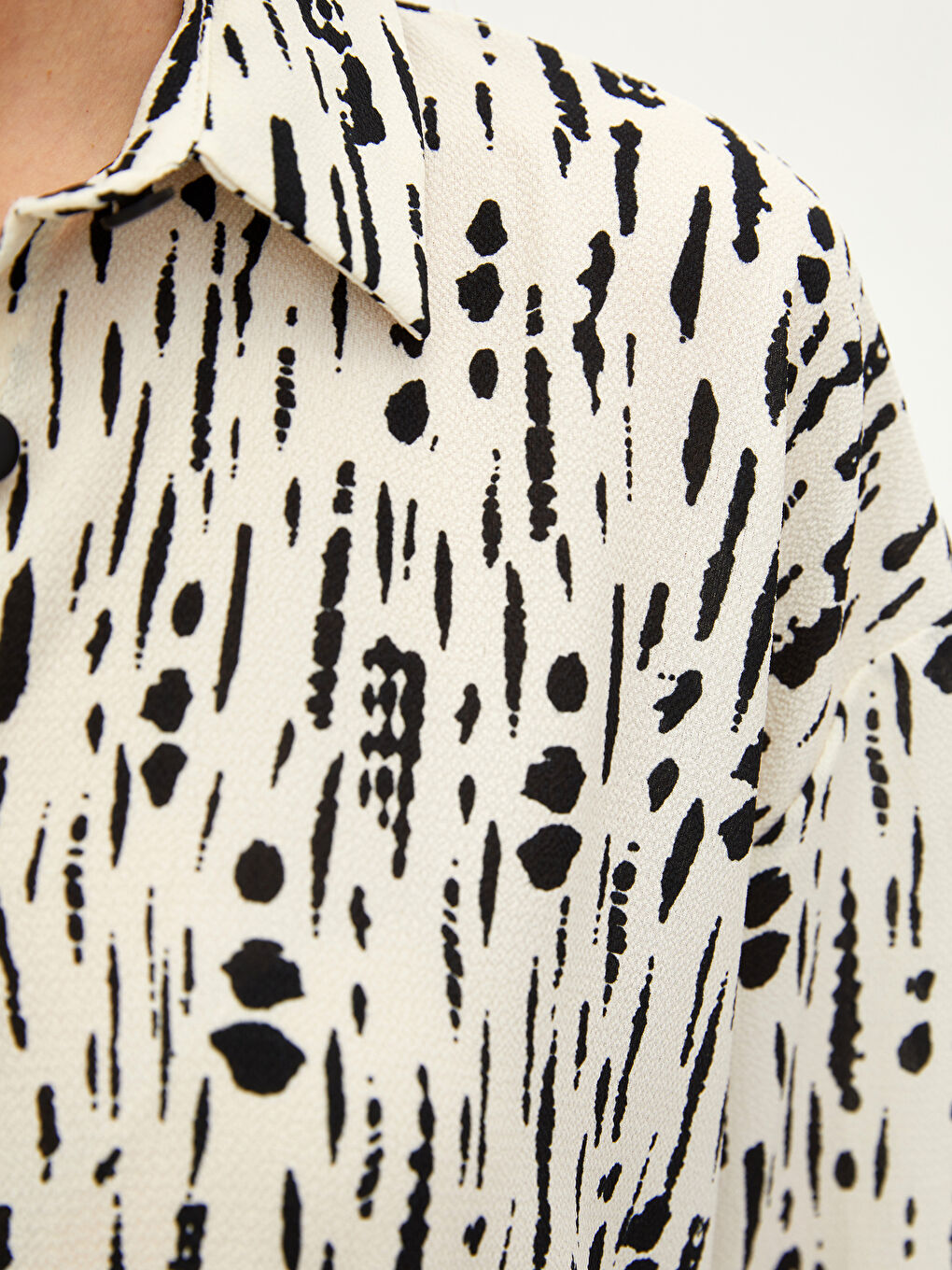 Chemise à Boutons sur le Devant à Motifs pour Femmes-3