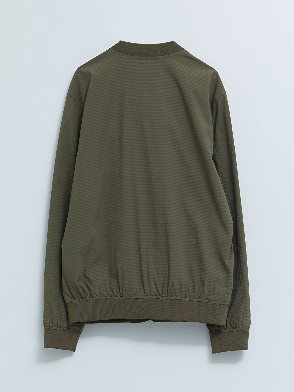 Schlank Geschnitten College-Kragen Bomber Dünner Herrenmantel-6