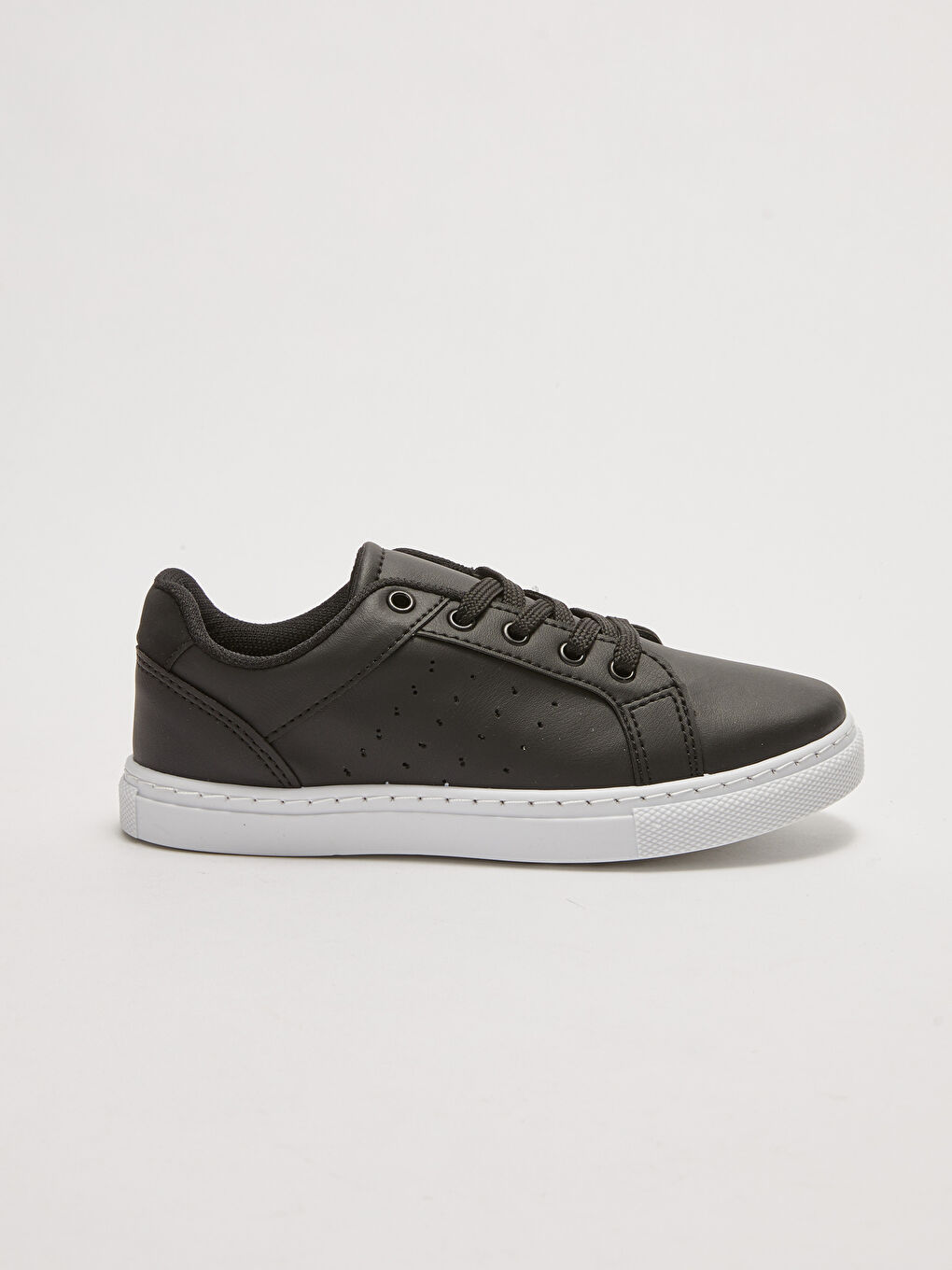 Leather Look Lace-up Boys Sneakers-2