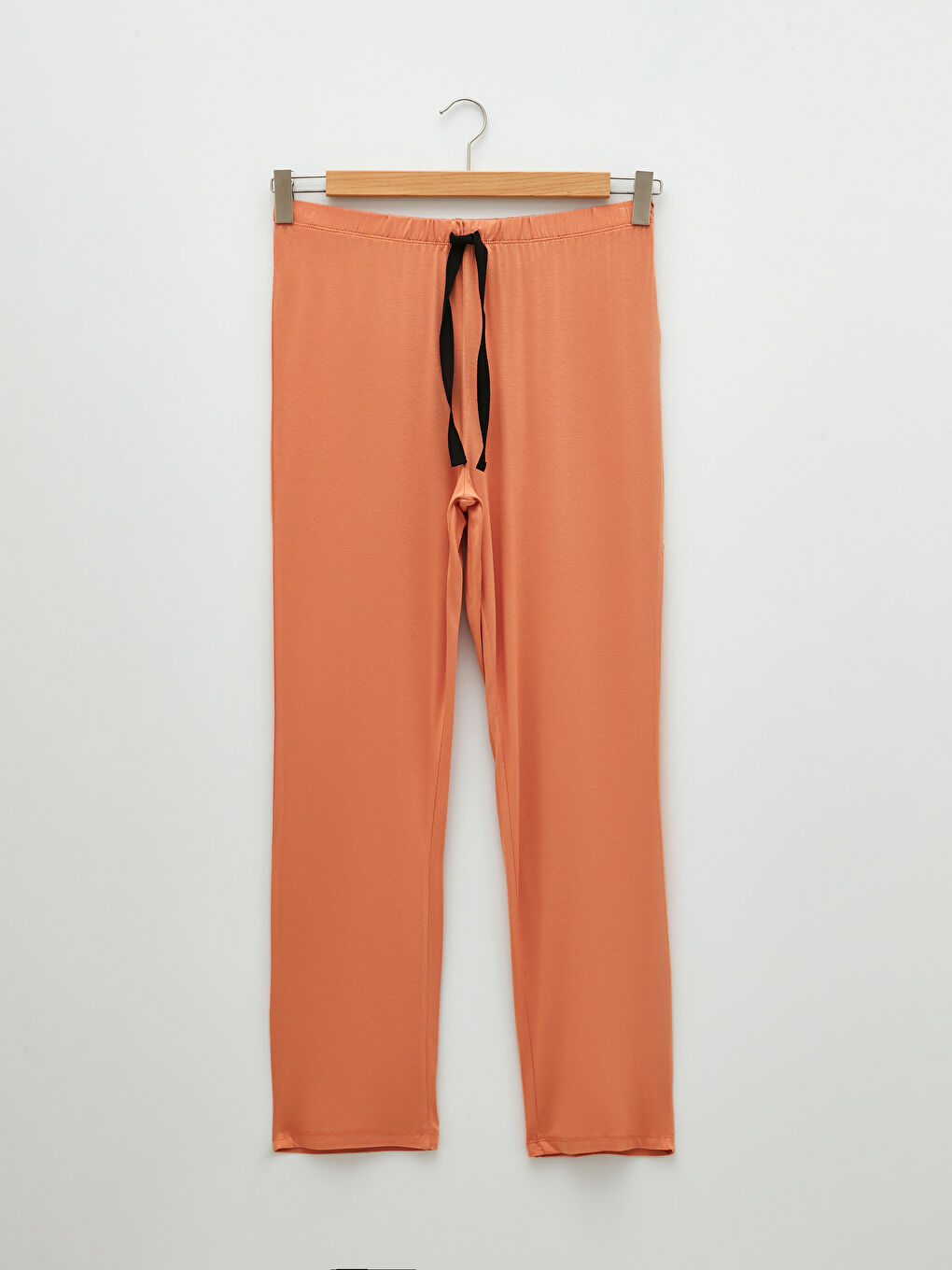 Turuncu V Yaka Kadın Pijama Takımı-8