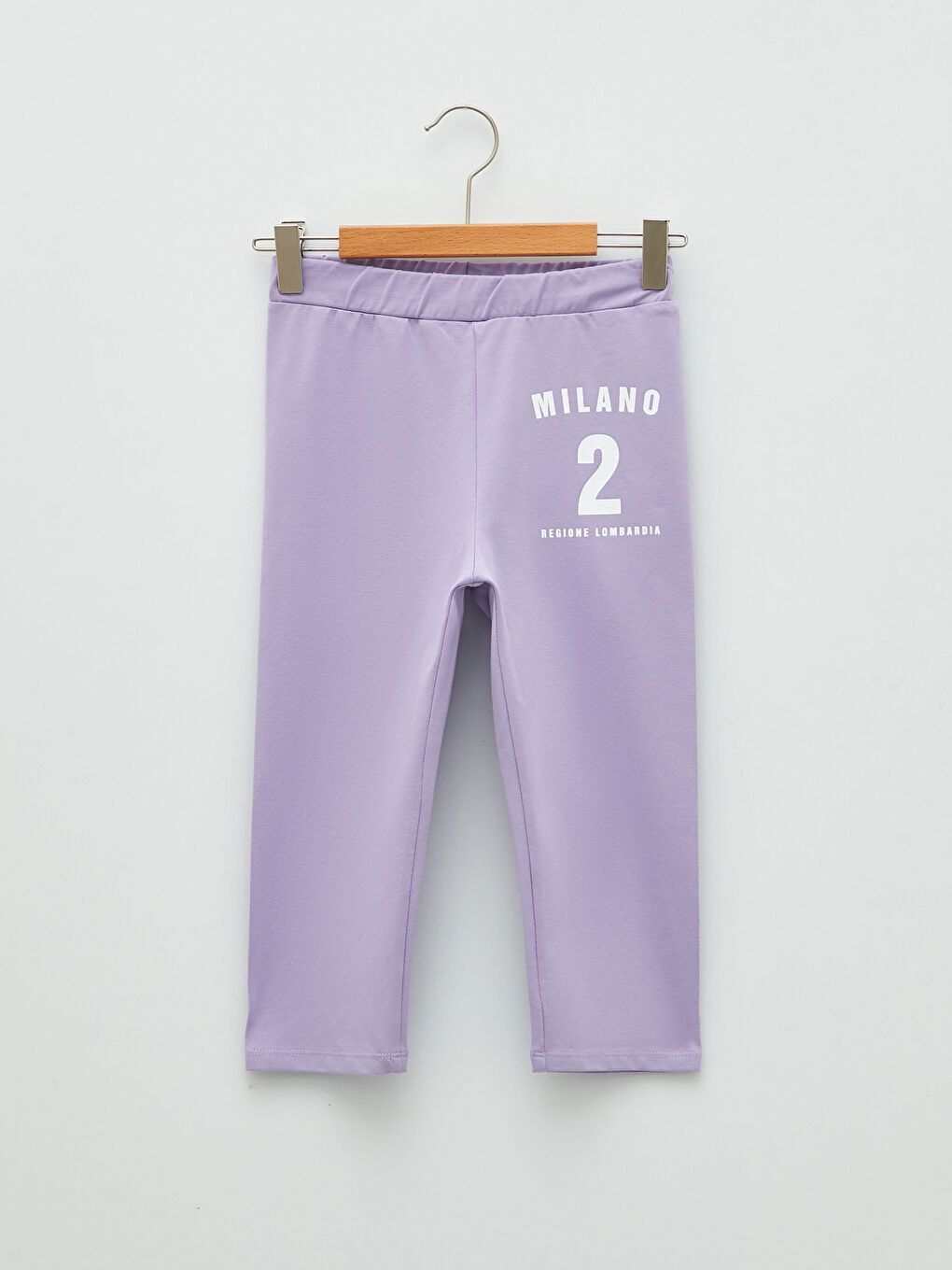 Elastic Waist Printed Cotton Girls Tights