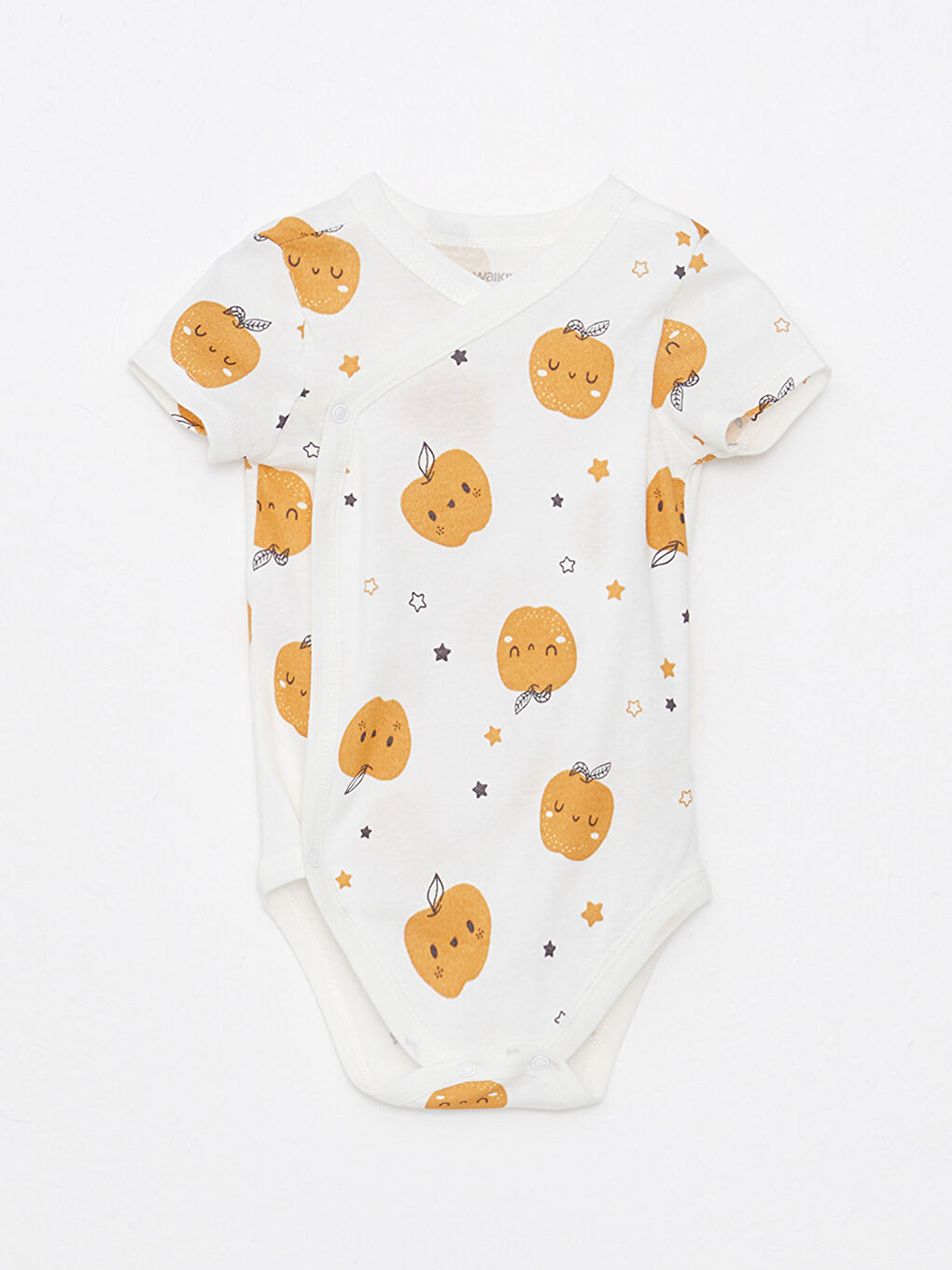 Crew Neck Short Sleeve Printed Baby Boy Bodysuit with Snap Crotch 2-Pack-3