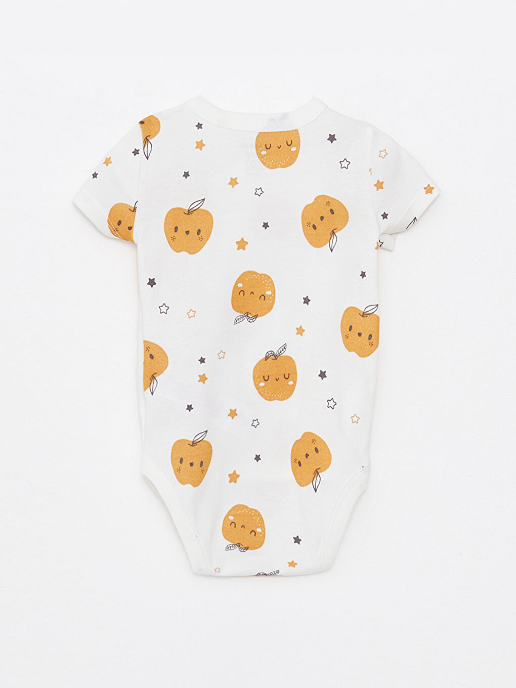 Crew Neck Short Sleeve Printed Baby Boy Bodysuit with Snap Crotch 2-Pack-4